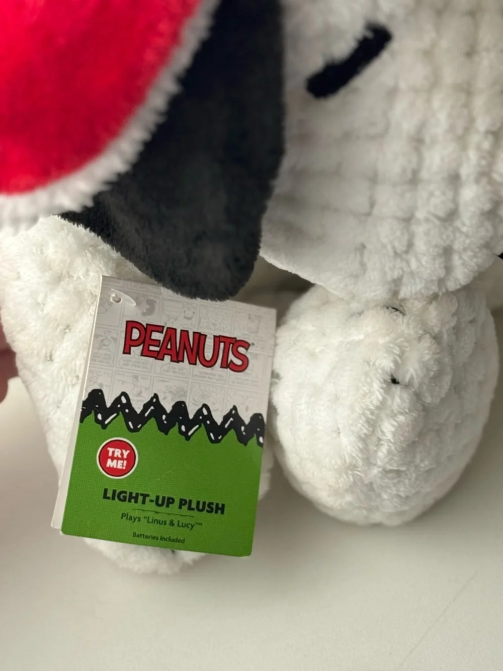 Peanuts Snoopy w/ Scarf & Trapper Hat Musical Light-Up 16" Plush 2022 - Picture 6 of 7